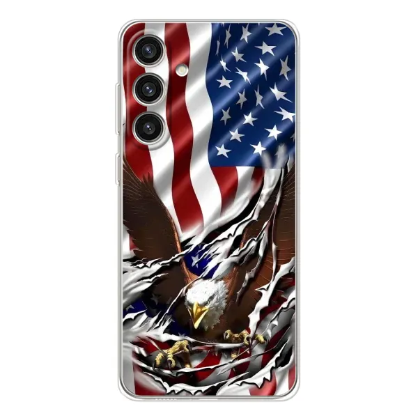Чехол с рисунком «Флаг USA» для Samsung Galaxy S25 Plus Чехол с рисунком «Флаг USA» для Samsung Galaxy S25 Plus