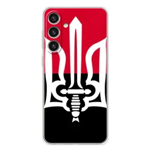 Чехлы УПА (Красно-Чёрный) на Samsung Galaxy S25 Plus (Герб Украины)