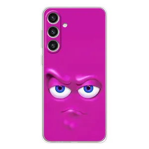Силиконовые Чехлы (смешные стикеры) для Samsung Galaxy S25 Plus (Хитрая мордочка)