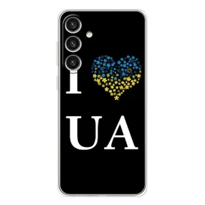 Силиконовый Чехол на Samsung Galaxy S25 Plus (Я-Украина) (I Love UA)