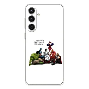 Чехлы для Samsung Galaxy S25 Plus (Для Христиан) (Иисус супергерой)