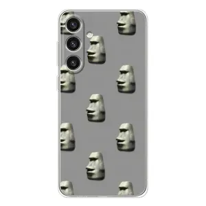 Бампер з принтом Меми для Samsung Galaxy S25 Plus (Кам'яна особа)
