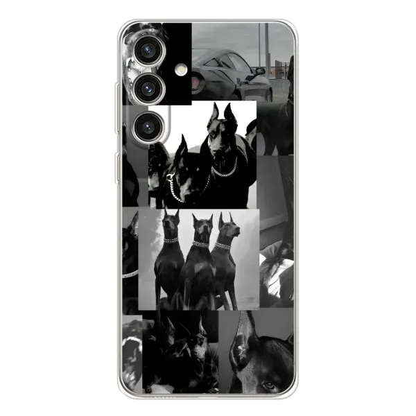 Чехол с рисунком «Коллаж Доберман» для Samsung Galaxy S25 Plus Чехол с рисунком «Коллаж Доберман» для Samsung Galaxy S25 Plus