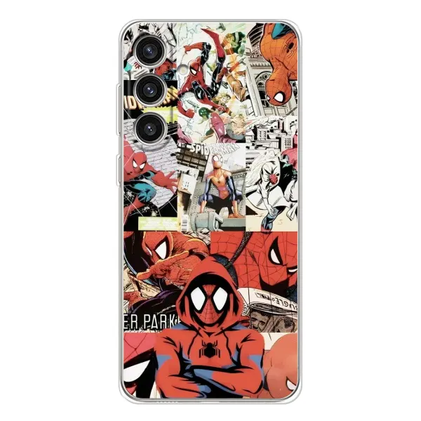 Чехол с рисунком «Комикс Паука» для Samsung Galaxy S25 Plus Чехол с рисунком «Комикс Паука» для Samsung Galaxy S25 Plus