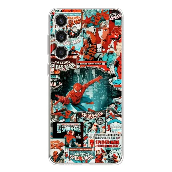 Чехол с рисунком «Комиксы Человек Паук» для Samsung Galaxy S25 Plus Чехол с рисунком «Комиксы Человек Паук» для Samsung Galaxy S25 Plus