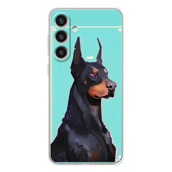 Чехол с рисунком «Король доберман» для Samsung Galaxy S25 Plus Чехол с рисунком «Король доберман» для Samsung Galaxy S25 Plus