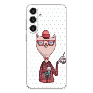 Чехол на тематику: Коты для Samsung Galaxy S25 Plus (Кот аристократ)