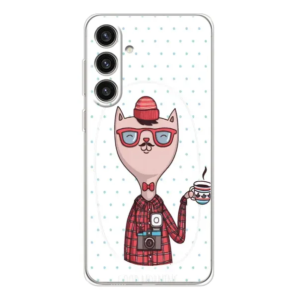 Чехол с рисунком «Кот аристократ» для Samsung Galaxy S25 Plus Чехол с рисунком «Кот аристократ» для Samsung Galaxy S25 Plus