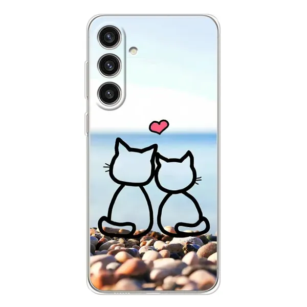 Чехол с рисунком «Котейки» для Samsung Galaxy S25 Plus Чехол с рисунком «Котейки» для Samsung Galaxy S25 Plus