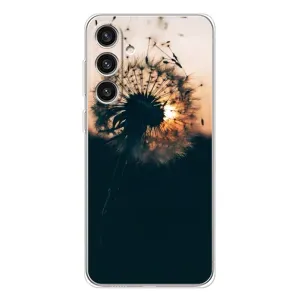 Силиконовый Чехол с одуванчиками на Samsung Galaxy S25 Plus (Красивый одуванчик)