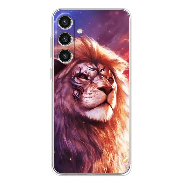 Чехол с рисунком «Красочный ЛЕВ» для Samsung Galaxy S25 Plus Чехол с рисунком «Красочный ЛЕВ» для Samsung Galaxy S25 Plus