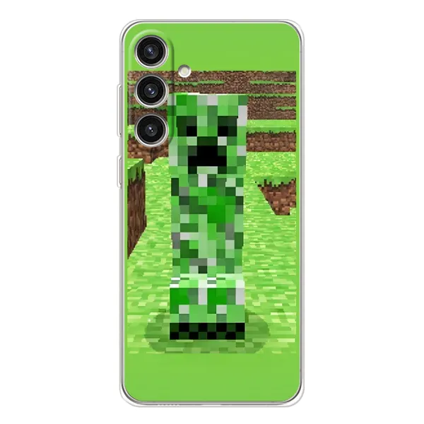 Чехол с рисунком «Крипер 2» для Samsung Galaxy S25 Plus Чехол с рисунком «Крипер 2» для Samsung Galaxy S25 Plus
