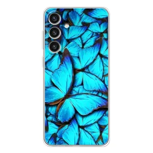 Силиконовый бампер с картинкой животных для Samsung Galaxy S25 Plus (Крылья бабочек)