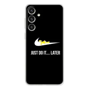 Силиконовый Чехол на Samsung Galaxy S25 Plus с картинкой Nike (Later)