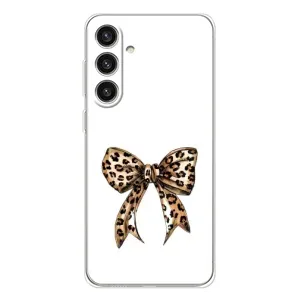 Чохол банти для Samsung Galaxy S25 Plus (Леопардовий бант)