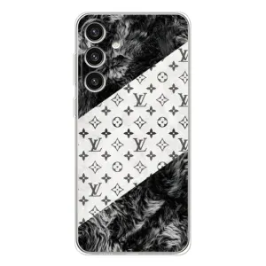 Чехол Стиль Louis Vuitton на Samsung Galaxy S25 Plus (LV на белом)