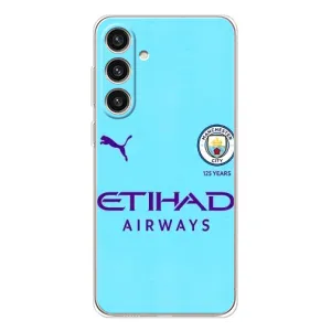 Силиконовые Чехлы принт Футбол на Samsung Galaxy S25 Plus (Man City)