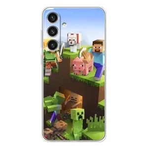 Чохли для Samsung Galaxy S25 Plus (Персонажі МайнКрафт) (Майн-крафт)