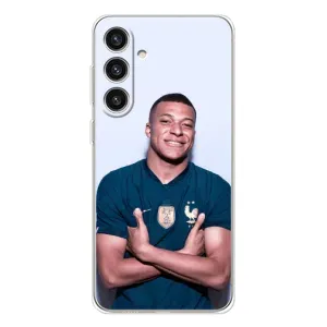 Чехол (TPU) с Футболистом на Samsung Galaxy S25 Plus (Мбаппешичка)