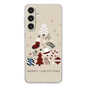 Чехол Санта Клаус для Samsung Galaxy S25 Plus (Merry Christmas)