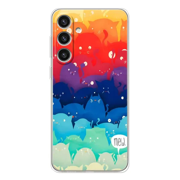 Чехол с рисунком «Mew» для Samsung Galaxy S25 Plus Чехол с рисунком «Mew» для Samsung Galaxy S25 Plus