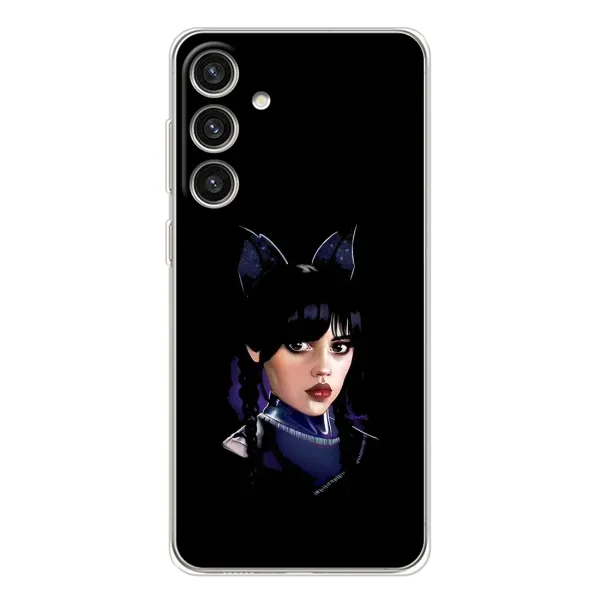 Чехол с рисунком «Милая Уэнсдей» для Samsung Galaxy S25 Plus Чехол с рисунком «Милая Уэнсдей» для Samsung Galaxy S25 Plus
