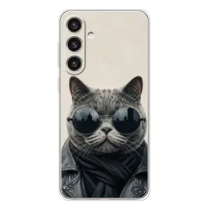 Чехол на тематику: Коты для Samsung Galaxy S25 Plus (Модный кот)