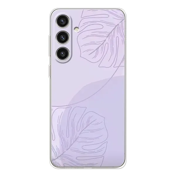 Чехол с рисунком «Монстера фиолетовая» для Samsung Galaxy S25 Plus Чехол с рисунком «Монстера фиолетовая» для Samsung Galaxy S25 Plus