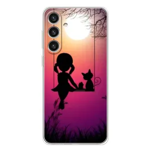 Девчачий Чехол для Samsung Galaxy S25 Plus (На качели)