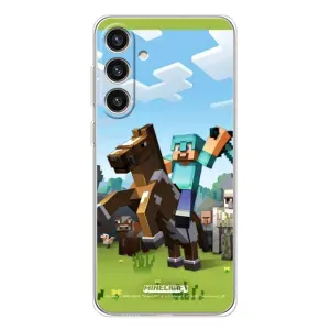 Чохли для Samsung Galaxy S25 Plus (Персонажі МайнКрафт) (На коні)
