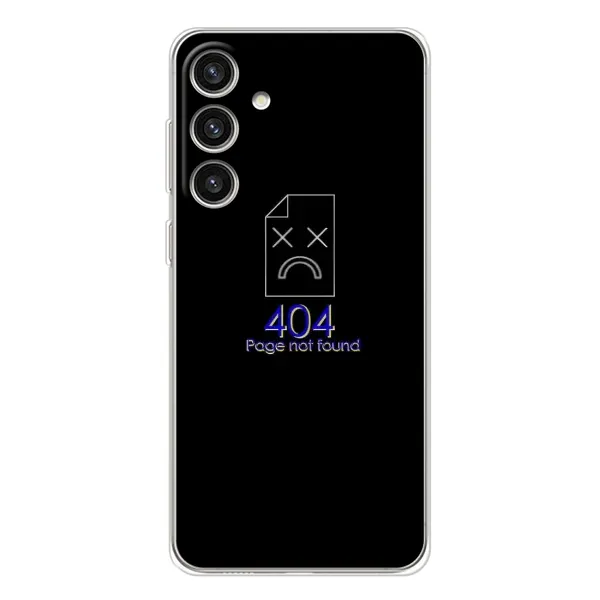 Чехол с рисунком «Ошибка 404» для Samsung Galaxy S25 Plus Чехол с рисунком «Ошибка 404» для Samsung Galaxy S25 Plus