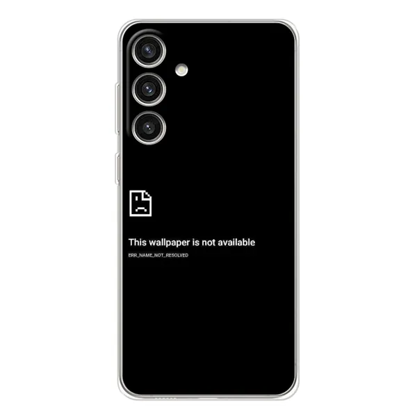 Чехол с рисунком «Ошибка» для Samsung Galaxy S25 Plus Чехол с рисунком «Ошибка» для Samsung Galaxy S25 Plus