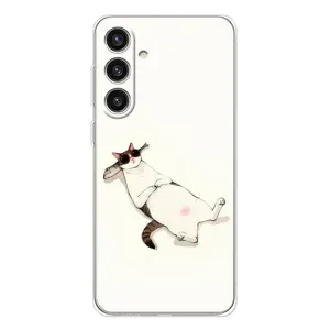 Чехол на тематику: Коты для Samsung Galaxy S25 Plus (Отдых)