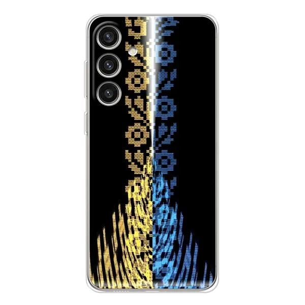 Чехол с рисунком «Патриотическая вышиванка» для Samsung Galaxy S25 Plus Чехол с рисунком «Патриотическая вышиванка» для Samsung Galaxy S25 Plus