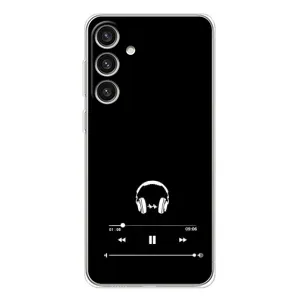 Чохол з картинками на чорному фоні для Samsung Galaxy S25 Plus (Плеєр)
