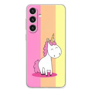 Чехол Unicorn на Samsung Galaxy S25 Plus (Радужный Единорог)