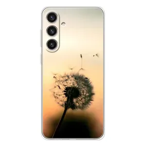 Силіконовий Чохол з кульбабками на Samsung Galaxy S25 Plus (Роздмухана кульбабка)