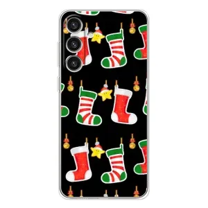 Силиконовый бампер на рождество для Samsung Galaxy S25 Plus (Рождественские подарки)