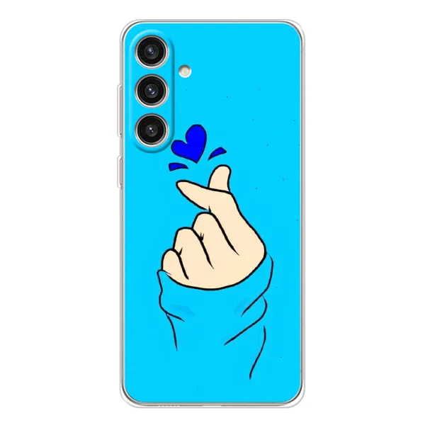Чехол с рисунком «Сердце на синем» для Samsung Galaxy S25 Plus Чехол с рисунком «Сердце на синем» для Samsung Galaxy S25 Plus