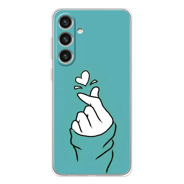 Чехол с рисунком «Сердечко на бирюзовом» для Samsung Galaxy S25 Plus Чехол с рисунком «Сердечко на бирюзовом» для Samsung Galaxy S25 Plus