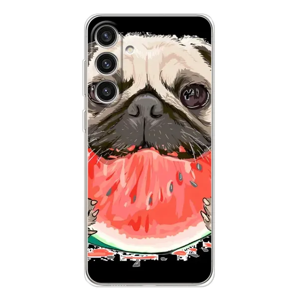 Чехол с рисунком «Смешной Мопс» для Samsung Galaxy S25 Plus Чехол с рисунком «Смешной Мопс» для Samsung Galaxy S25 Plus