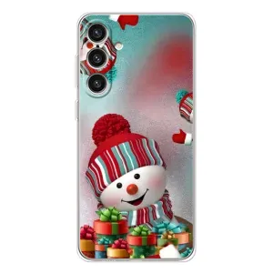 Чехлы на Новый Год Samsung Galaxy S25 Plus (Снеговик в шапке)