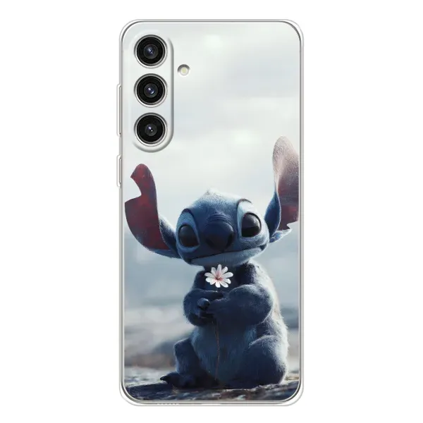 Чехол с рисунком «Стич с цветочком» для Samsung Galaxy S25 Plus Чехол с рисунком «Стич с цветочком» для Samsung Galaxy S25 Plus