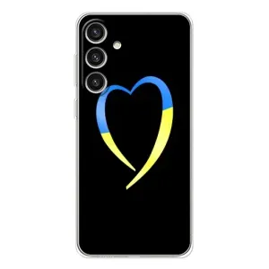 Силиконовый Чехол на Samsung Galaxy S25 Plus (Я-Украина) (Украинское сердце)