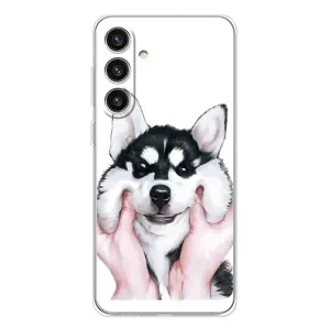 Бампер для Samsung Galaxy S25 Plus с картинкой "Песики" (Собака Хаски)