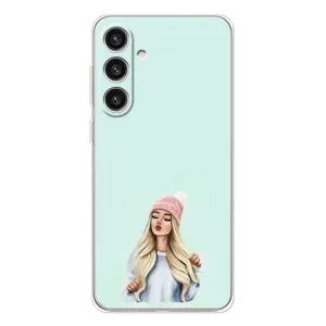 Силиконовый Чехол на Samsung Galaxy S25 Plus с картинкой Стильных Девушек (В шапке)
