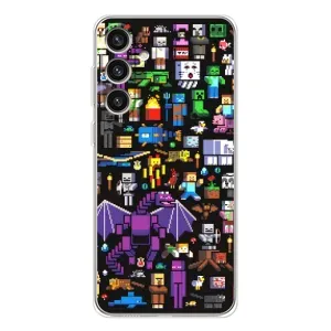 Чохол майнкрафт для Samsung Galaxy S25 Plus (Усі персонажі)