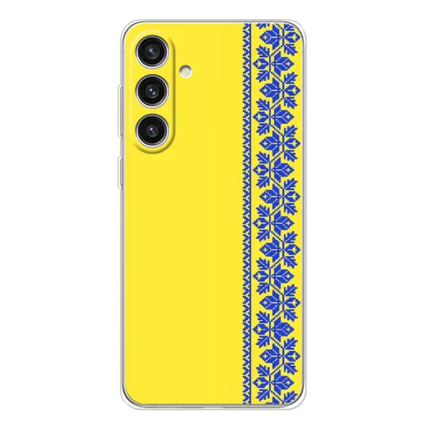 Чехол с рисунком «Вышиванка на желтом» для Samsung Galaxy S25 Plus Чехол с рисунком «Вышиванка на желтом» для Samsung Galaxy S25 Plus