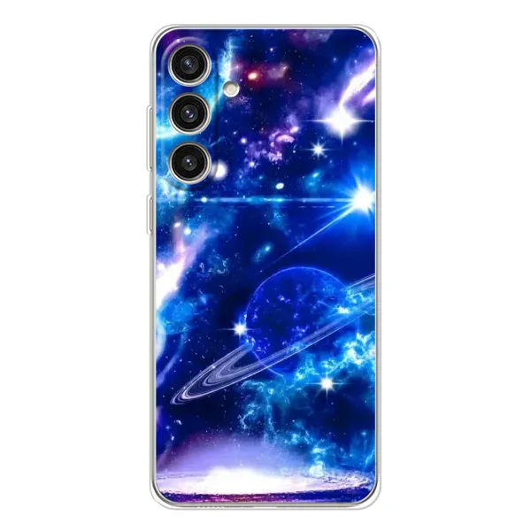 Чехол с рисунком «Яркий космос» для Samsung Galaxy S25 Plus