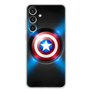 Чохол с Щітом Капітана Америки на Samsung Galaxy S25 Plus (Яскраий Щит Капітана)